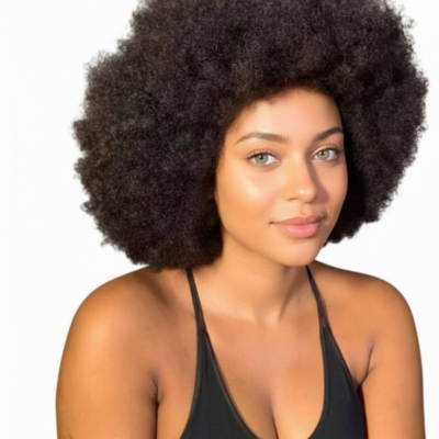Human Hair Afro Wig